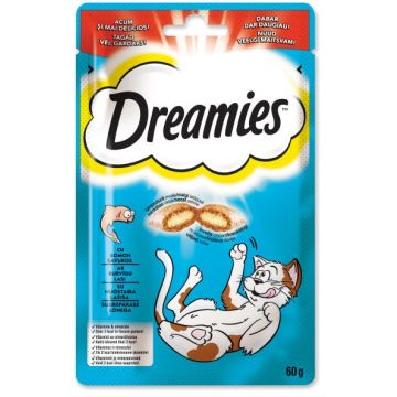 DREAMIES Delicatese pentru pisici, cu Somon 60g