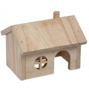 DUVO+ Căsuţă din lemn pentru hamsteri Lodge Gable 15x11x12cm