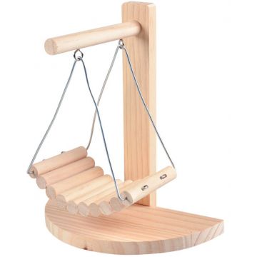 DUVO+ Jucărie pentru rozătoare Leagăn, lemn, 21,5x11,5x24cm