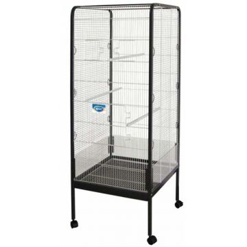 DUVO+ Volieră Aviary Debbie pentru păsări 55x55x147cm