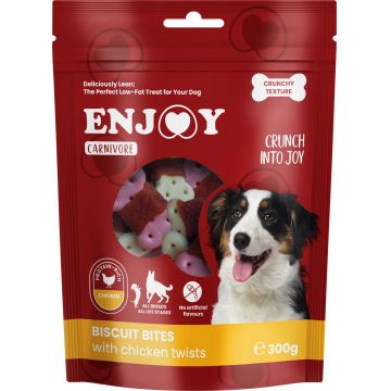 ENJOY Recompense pentru câini CARNIVORE, Biscuiţi cu pui