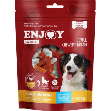 ENJOY Recompense pentru câini CARNIVORE, Oase cu calciu şi pui