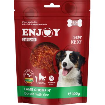 ENJOY Recompense pentru câini CARNIVORE, Oase cu miel şi orez