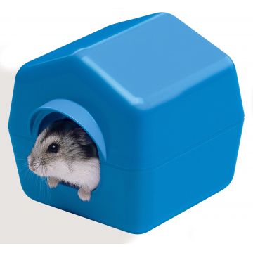 FERPLAST Căsuţă pentru hamsteri ISBA din plastic 10,4x11,4x11cm, diferite culori