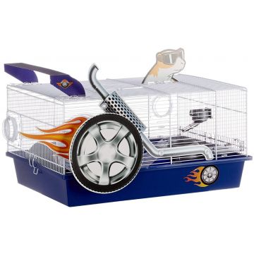 FERPLAST Cuşcă DRAGSTER pentru hamsteri şi şoricei 50x35x25cm