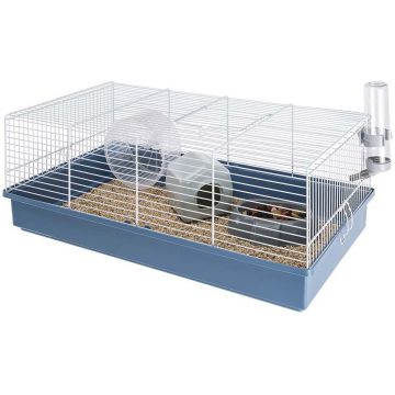 FERPLAST Cuşcă pentru hamsteri CRICETI 11, gratii albe 58x31x23cm