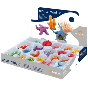 FERPLAST Decor acvariu AQUA MINI3, răşină 7x3,5x6,5cm, diverse modele