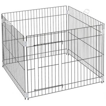 FERPLAST Gard metalic pentru căţeluşi, cu 4 elemente, 80x80x62cm