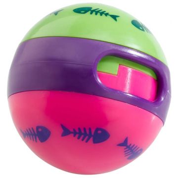 FERPLAST Jucărie pentru pisici, Bilă cu eliberare de recompense, 7cm