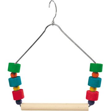FERPLAST Leagăn pentru canari şi păsări exotice, lemn, 12,5xh17,5cm, div culori