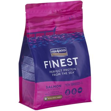 FISH4DOGS Finest Adult Toy Somon şi Cartofi, Extra Small Kibble 1,5kg