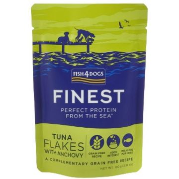 FISH4DOGS Finest Plic pentru câini, cu bucăţi de Ton şi Anşoa 100g
