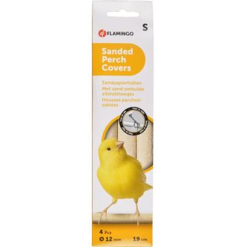 FLAMINGO Baghetă cu nisip pentru păsări S, diametru 12mm, 4 bucăţi