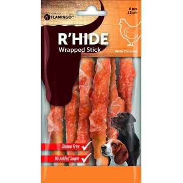 FLAMINGO Chick'n Wrapped Sticks Recompense pentru câini, cu Pui şi Vită 70g