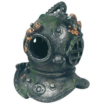 FLAMINGO Decor acvariu Cască de scafandru Cousteau 13x13x16,5cm