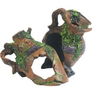 FLAMINGO Decoraţiune pentru acvarii Ulcioare duble 17x12x14cm