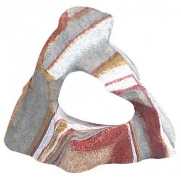 FLAMINGO Decoraţiuni pentru acvariu Piatră Curcubeu 1 gaură 12x7x10cm