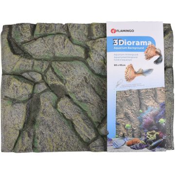FLAMINGO Fundal pentru acvariu din polistiren - perete 60x45cm
