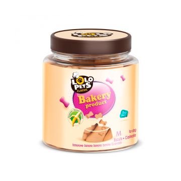 Biscuits for Dogs Bones in Plastic Jar Banana M- size 210 g