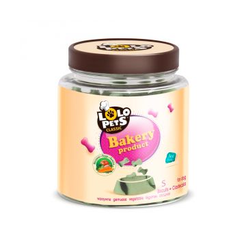 Biscuits for Dogs Bones in Plastic Jar Vegetable S- size 210 g