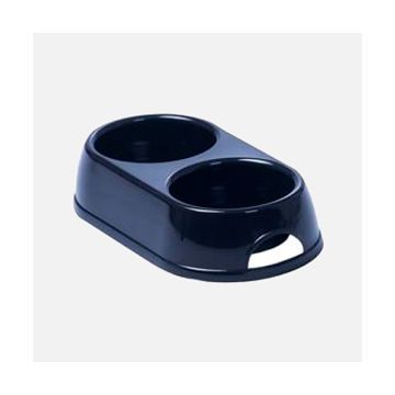 Castron plastic dublu caine 2X0.23L blue