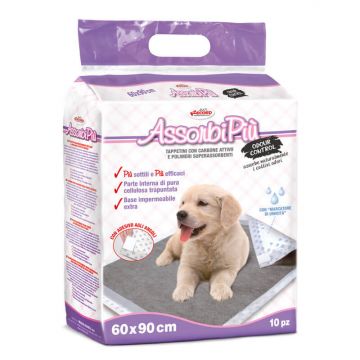 Covorase absorbante pentru caini cu carbune activ, reduce mirosul, 60 x 90 cm, 10 bucati