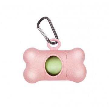 Dispenser pungi igienice Bamboo - Roz