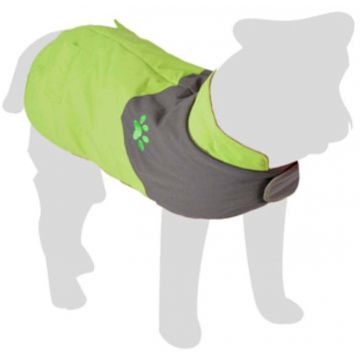 FLAMINGO Haină de ploaie pentru câini JUNO GREEN