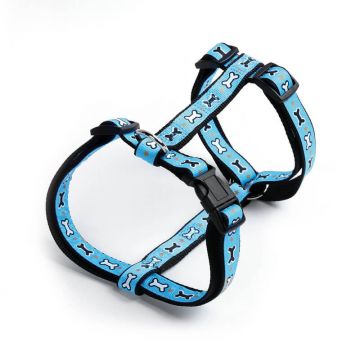 Ham nylon, albastru, confortabil, circumferința 20-35 cm