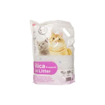 Nisip Silica Gel Flamingo Large Pentru Pisici, 5 L