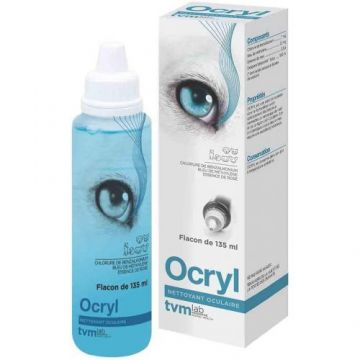 Ocryl, Solutie Curatare Cruste si Secretii in Zona Oculara, Pentru Caini, 135 ml