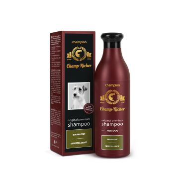 Sampon CHAMP RICHER pentru CAINI cu BLANA SARMOASA, Set 2 X 250 ml