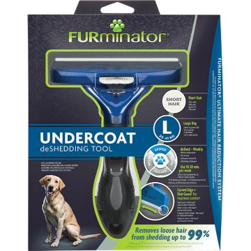 Trimmer profesional Furminator caine, blana scurta - L