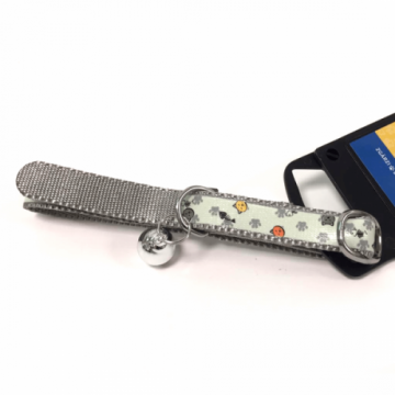 Zgarda Beige Reflectorizanta Pentru Pisici Enjoy 1.2 X 35 Cm