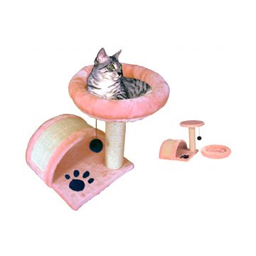 Ansamblu de joaca pentru pisici cu pat 42 cm
