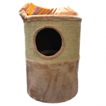 Ansamblu de joaca pentru pisici Enjoy Sisal Butoias 35X35X59cm