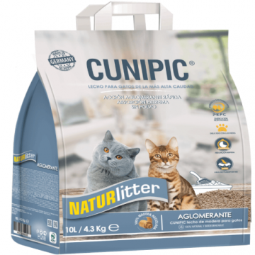 Asternut aglomerant pentru pisici Cunipic 10L
