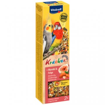 Batoane pentru Nimfa Vitakraft Kracker cu Miere si Eucalipt 180 g