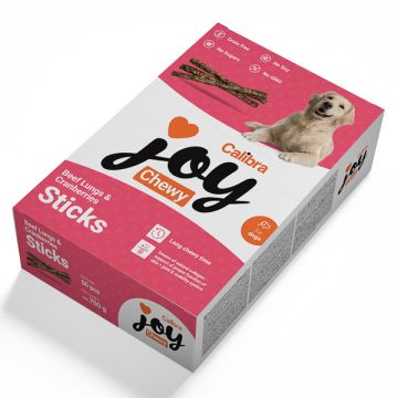 Calibra Joy Dog Chewy Beef Lungs & Cranberries Sticks 700 g