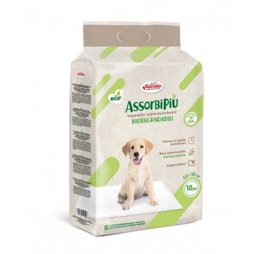 Covorase absorbante biodegradabile, AssorbiPiu Eco, 60 x 90 cm, 10 bucati
