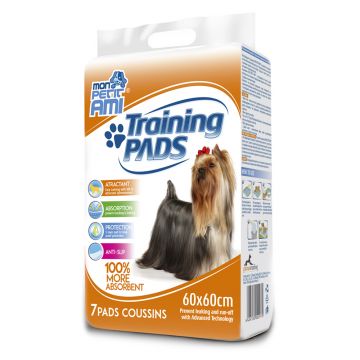 Covorase absorbante pentru caini Mon Petit Ami, 60 x 60 cm, 7 bucati