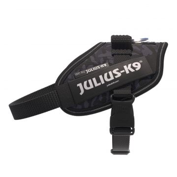 Ham Julius-K9 IDC Power, Night Camo, reflectorizant, circumferința piept 40-53 cm, pentru câini cu greutate de 4-7 kg