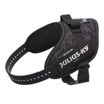 Ham Julius-K9 IDC Power, Night Camo, reflectorizant, circumferința piept 49-67 cm, pentru câini cu greutate de 7-15 kg