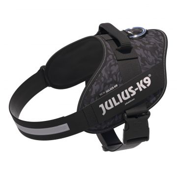 Ham Julius-K9 IDC Power, Night Camo, reflectorizant, circumferința piept 71-96 cm, pentru câini cu greutate de 28-40 kg
