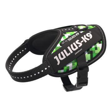 Ham Julius-K9 IDC Power, Pixelfield, reflectorizant, 33-45 cm, pentru caini cu greutate de 2-5 kg