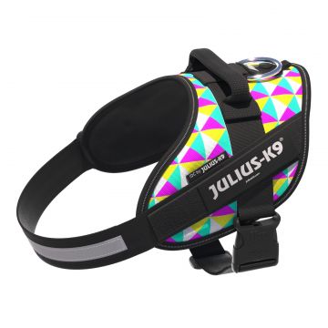 Ham Julius-K9 IDC Power, retro, reflectorizant, circumferința piept 58-76 cm, pentru câini cu greutate de 14-25 kg