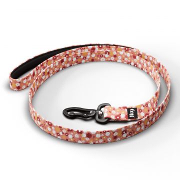 Lesa textila, roz cu flori, ecologica, lungime 1.2 m, latime 20 mm