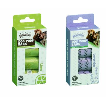 Pawise Pungi Igienice cu Miros de Lime sau Lavanda Set 4 Role