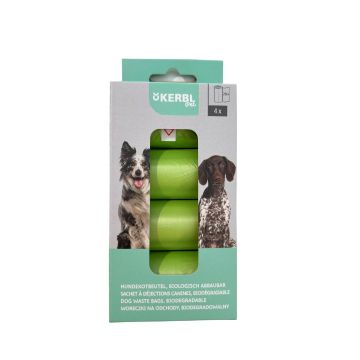 Pungi igienice pentru caini Kerbl - set 4 role x 20 buc.