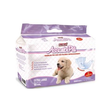 Scutece pentru caini XL, 12 bucati